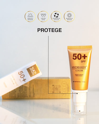 Hidraxer Protector Solar con color